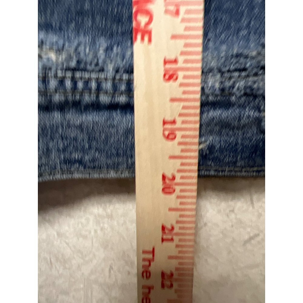 Free People Denim Knit Sleeve Hooded Hoodie Jacket Women's Size Small - Picture 7 of 10